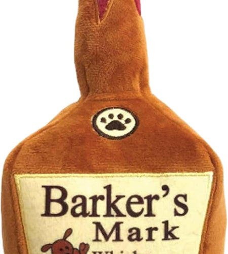 Funny Dog Toy W/Squeaker – Power Plush Squeaky Dog Toys for Small, Medium & Large Dogs – Soft Stuffed Animal for Indoor Play & Fetch - Barker'S Mark, Large