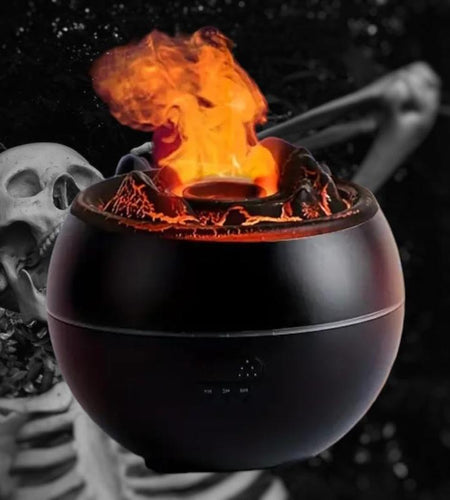 Cauldron Diffuser Halloween Witches Brew Humidifier for Spooky Decor & Comfortable Air Humidity Perfect for Halloween Parties