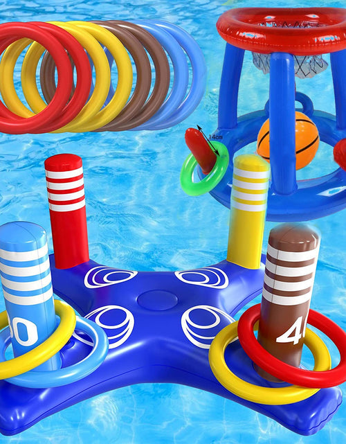 Load image into Gallery viewer, Inflatable Basketball Hoop for Pool Games Outdoors
