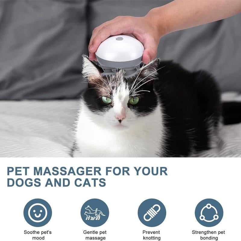 Portable Handheld Pet Massager, 1 Count Pet Muscle Relief Massager for Dogs and Cats, Pet Supplies