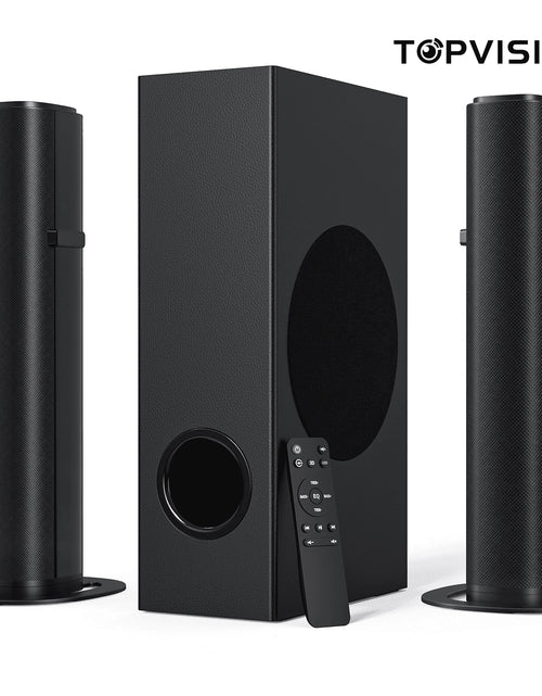 Load image into Gallery viewer, 4.1Ch Sound Bar with Subwoofer, 120W Separable Sound Bar for TV, 2-In-1 Detachable Sound Bar with Usb/Aux/Coaxial/Optical/Hdmi/Bluetooth
