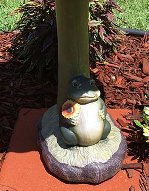 Load image into Gallery viewer, Handmade Standing Resin Bird Bath Bowl, Garden, Yard, and Patio Decor
