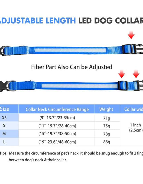 Load image into Gallery viewer, MASBRILL Dog Collar Luminous Pet Supplies Dog Collar Waterpoof Safety Collars
