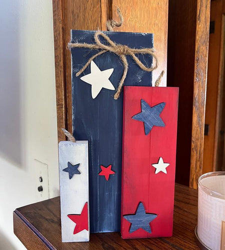 Firecracker Bundle Shelf Sitter Decor Independence Day 4Th of July