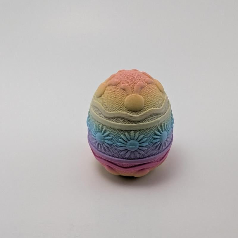 Easter Minis & Containers- Easter Themed Articulating 3D Printed Collectible Figurines - Easter Gift - Rainbow Egg & Easter Basket