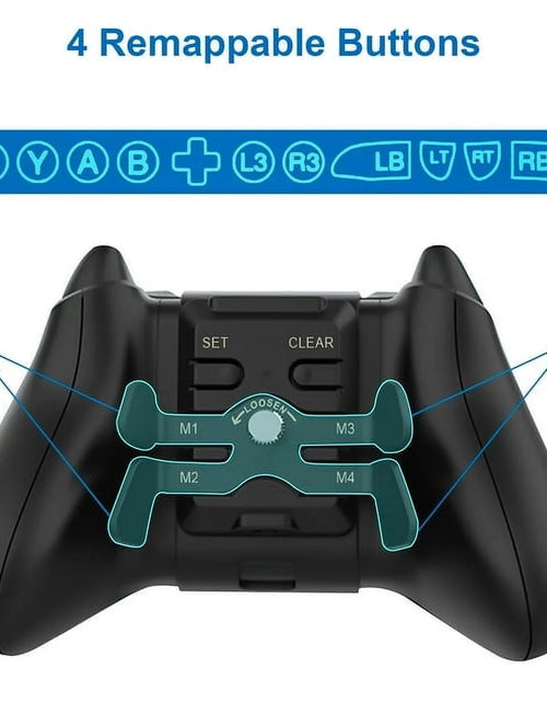 Load image into Gallery viewer, Paddles for Xbox, Xbox Controller Paddles, Controller Back Button Attachment Fit for Xbox Series X/ S, Xbox One, Xbox One S/ X Controller, Black
