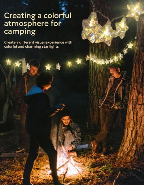 Load image into Gallery viewer, Star LED Fairy String Lights – Usb/Battery Powered 20 Twinkling Lights with Remote &amp; 8 Modes | Waterproof &amp; Durable Ambient Lighting for Tacky Christmas Tree Decor, Bedroom, Back to School Dorm, 4Th of July Party, Indoor/Outdoor Celebration
