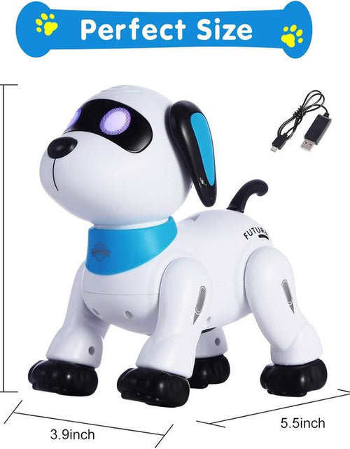 Load image into Gallery viewer, Voice Programming Stunt Dog ,USB Rechargeable Electick RC Robotics Pets,Rc Dog,Toy for Kids 4/5/6/7/8 Years Robot Walkers Remote Control Robot Dogs Sound Boys Girls Educational New Load

