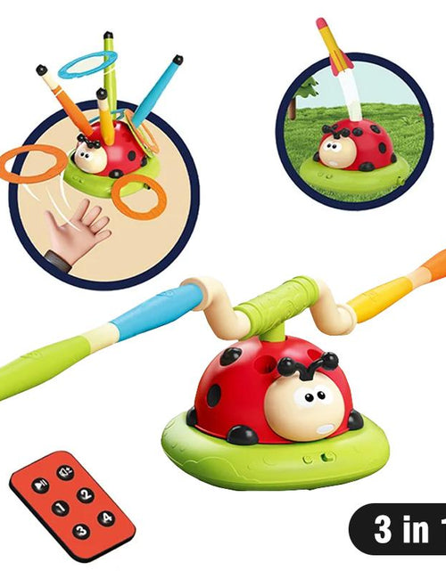 Load image into Gallery viewer, 3 in 1 Musical Jump, Toss Ring Game and Stomping Launch Rocket Launcher for Kids Outdoor Toys with Remote Control, Indoor outside Toys for Ages 4-8 5-7 8-13 Gifts
