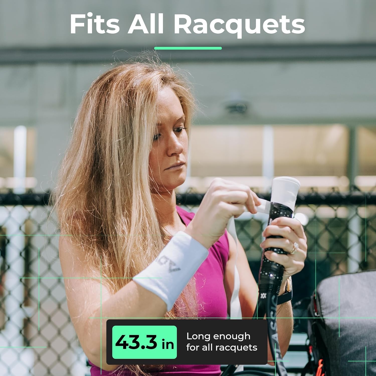 Maxtac Tacky Tennis Overgrip - 12 Pack Extremely Sticky Non-Slip Tennis Grips Overgrip - Razor-Thin & Easy to Use Pro Tennis Racquet Grip Tape, White