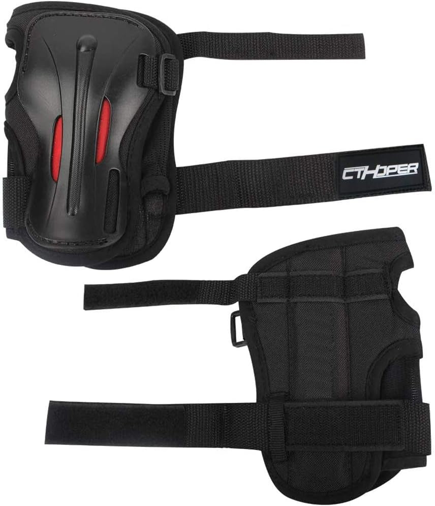 Adult/Child Long Damping Non-Slip Anti-Fall Wrist Guards Protective Gear for Roller Skating Skating Skiing Skateboard Snowboard Cycling Bicycle Scooter