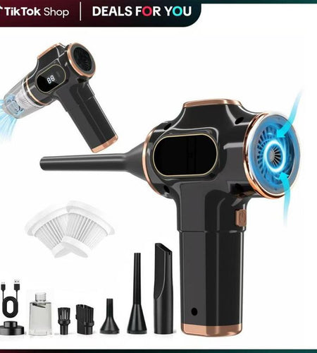 LIMITED TIME // FEW Left!Handheld Cordless Car Vacuum Cleaner, 19000PA Powerful, 6-In-1 Portable Vacuum Cleaner with Smart Display, Suitable for Car, Home, Office, Pet Portable High Portable Cordless Cleaning Machine.The Best Gift for Dad. Cordless Vacuum