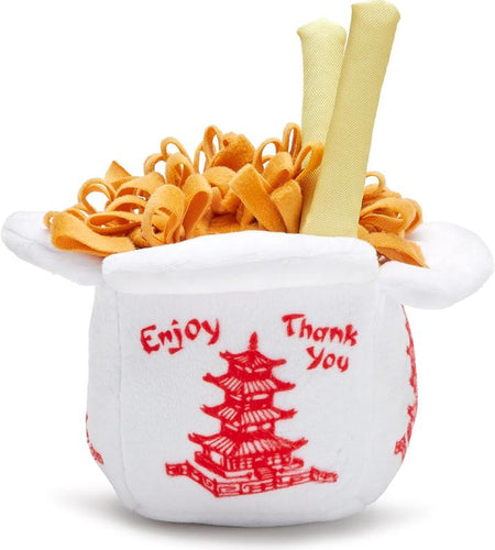 Squeaky Dog Toys - Plush and Squeak Chew Toys | Puppy and Pet Toys for Medium to Large Dogs | Chow Chow Mein (Large)