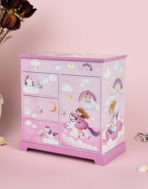 Load image into Gallery viewer, Musical Jewelry Box，Organize，Gift for Girls Children Girlfriend Mom，Room Decor，Ballerinas，Pink，Birthday，Valentine&#39;S Day, Thanksgiving, Halloween，Christmas
