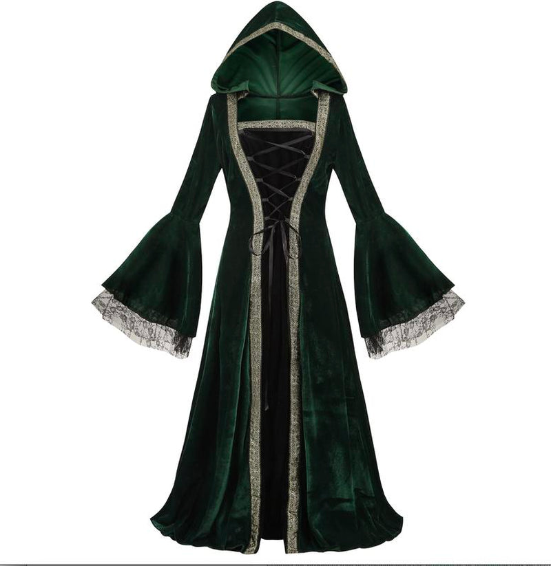 Women'S plus Size Medieval Dress Costume for Renaissance Princess - Accessories, Womenswear Lace Adjustable Sleeve Breathable Vampire Costume