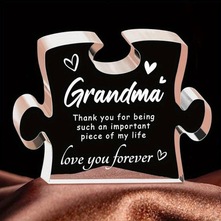 Acrylic Gift for Grandma - Christmas, Birthday, Mother'S Day & Thanksgiving Present from Granddaughter/Grandson - Home Decor Gift Idea Signs