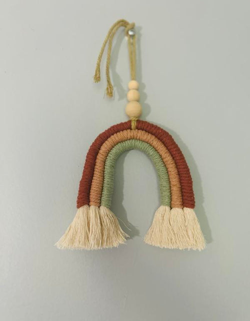 Load image into Gallery viewer, Rainbow Hanger - Baby Shower Gifts - Boho Decoration - Macramé -
