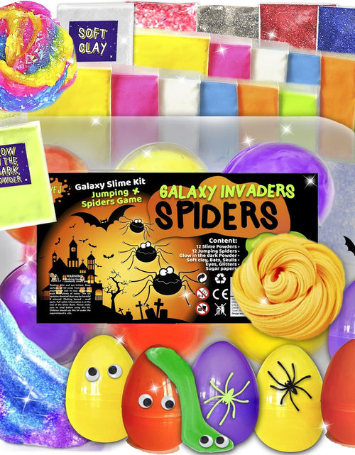 Load image into Gallery viewer, Galaxy &amp; Glow In The Dark Slime Kit For Boys And Girls Make 25 Oz Of Butter
