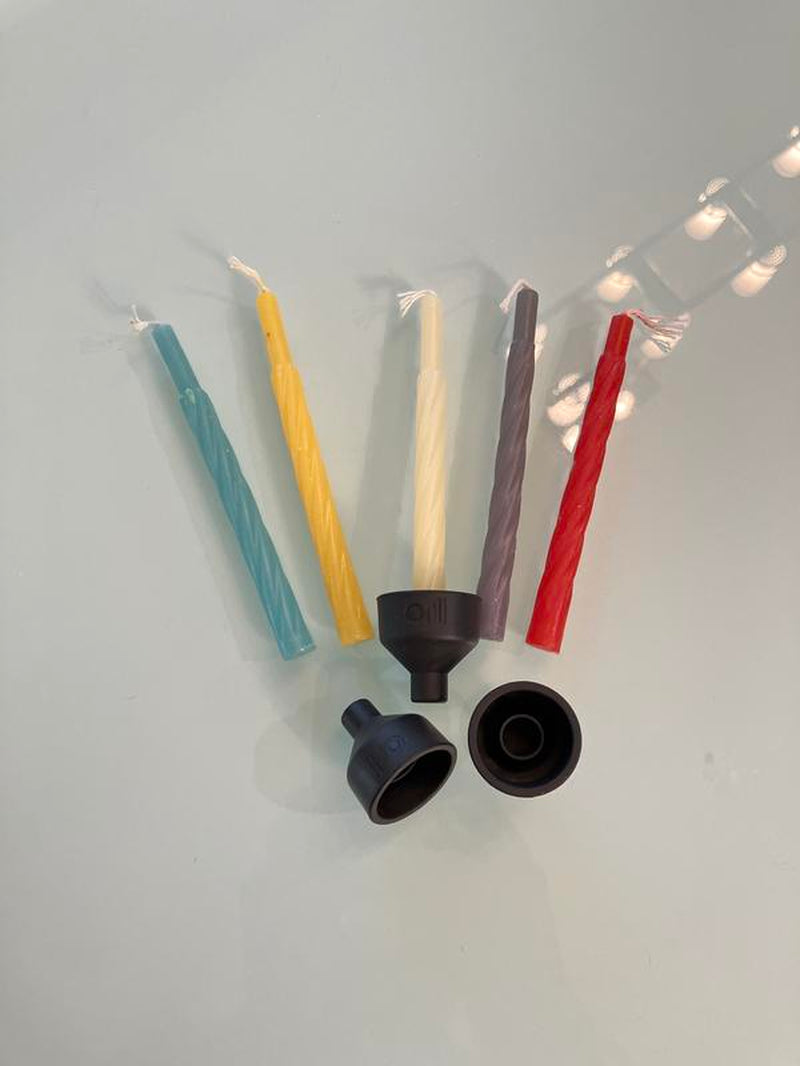 Orli Silicone Candle Cups for Chanukah Menorahs, Judaica by the Candleware Collective, #Hanukkah Candlestick Holder #Jewishtiktok Shabbat Candles