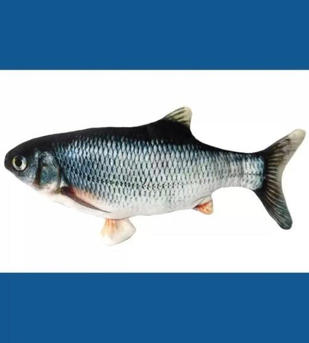 Cat Toys Catnip Automatic Flip Fish Dolls, Cat Toys, Applicable to All Kinds of Cats, USB Electric Mobile Pet Toys, Electric Puppet Fish, Suitable for Cats