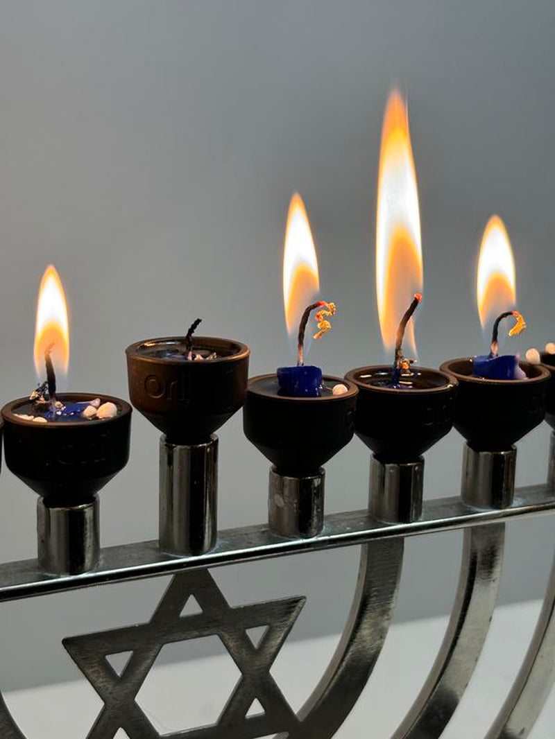 Orli Silicone Candle Cups for Chanukah Menorahs, Judaica by the Candleware Collective, #Hanukkah Candlestick Holder #Jewishtiktok Shabbat Candles