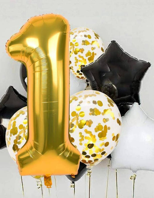 Load image into Gallery viewer, 40 Inch Jumbo Number Foil Balloons, Birthday Party Decoration, Gold, Silver, Rose Gold, Foil Big Number Balloon for Birthday Party,Wedding, Engagement
