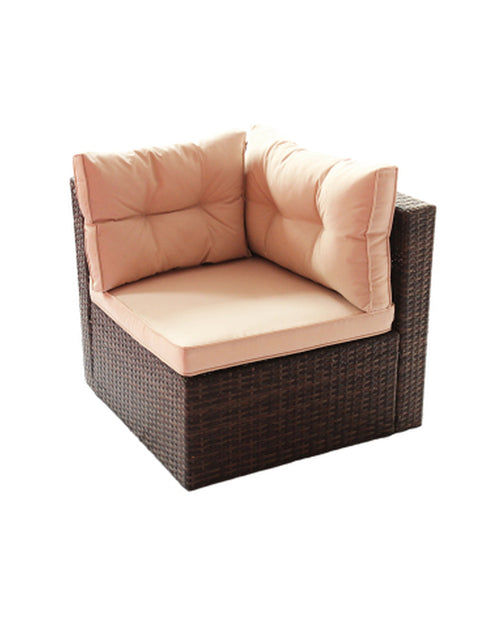 Load image into Gallery viewer, Patio Furniture Set PE Rattan Sectional Garden Furniture Corner Sofa Set
