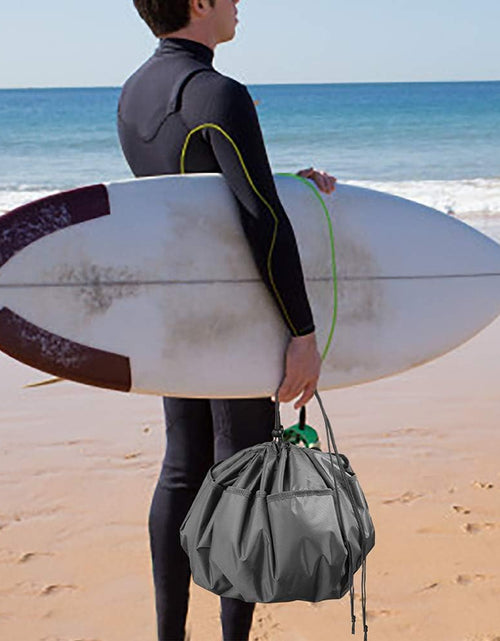 Load image into Gallery viewer, Wetsuit Changing Mat, Waterproof Surf Bag, Drawstring Wetsuit Bag, Surfing Accessories for Kayakers, Dry Bag for Beach, Durable Compact No Leak Mat for Scuba
