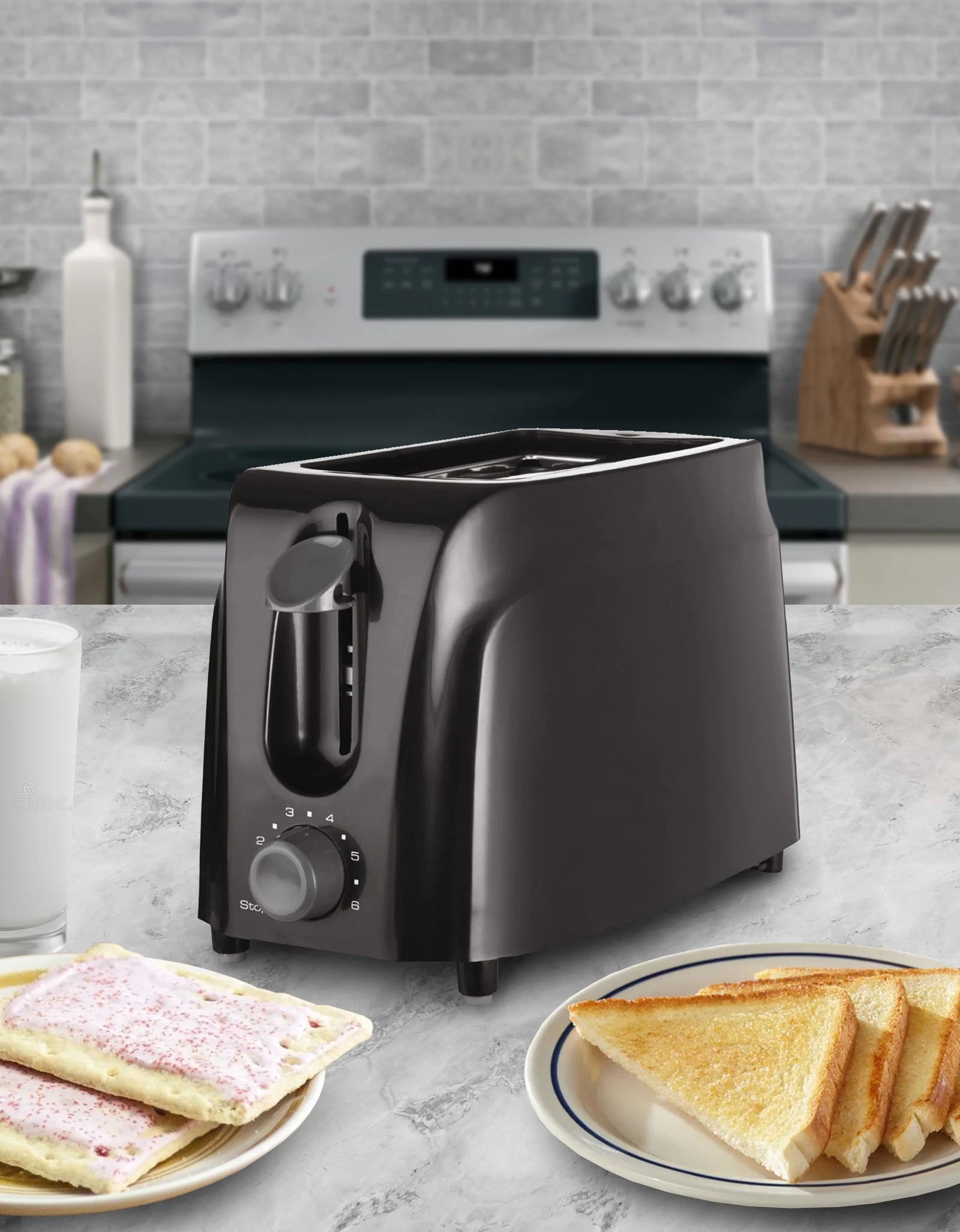 Cool Touch 2-Slice Toaster, Black