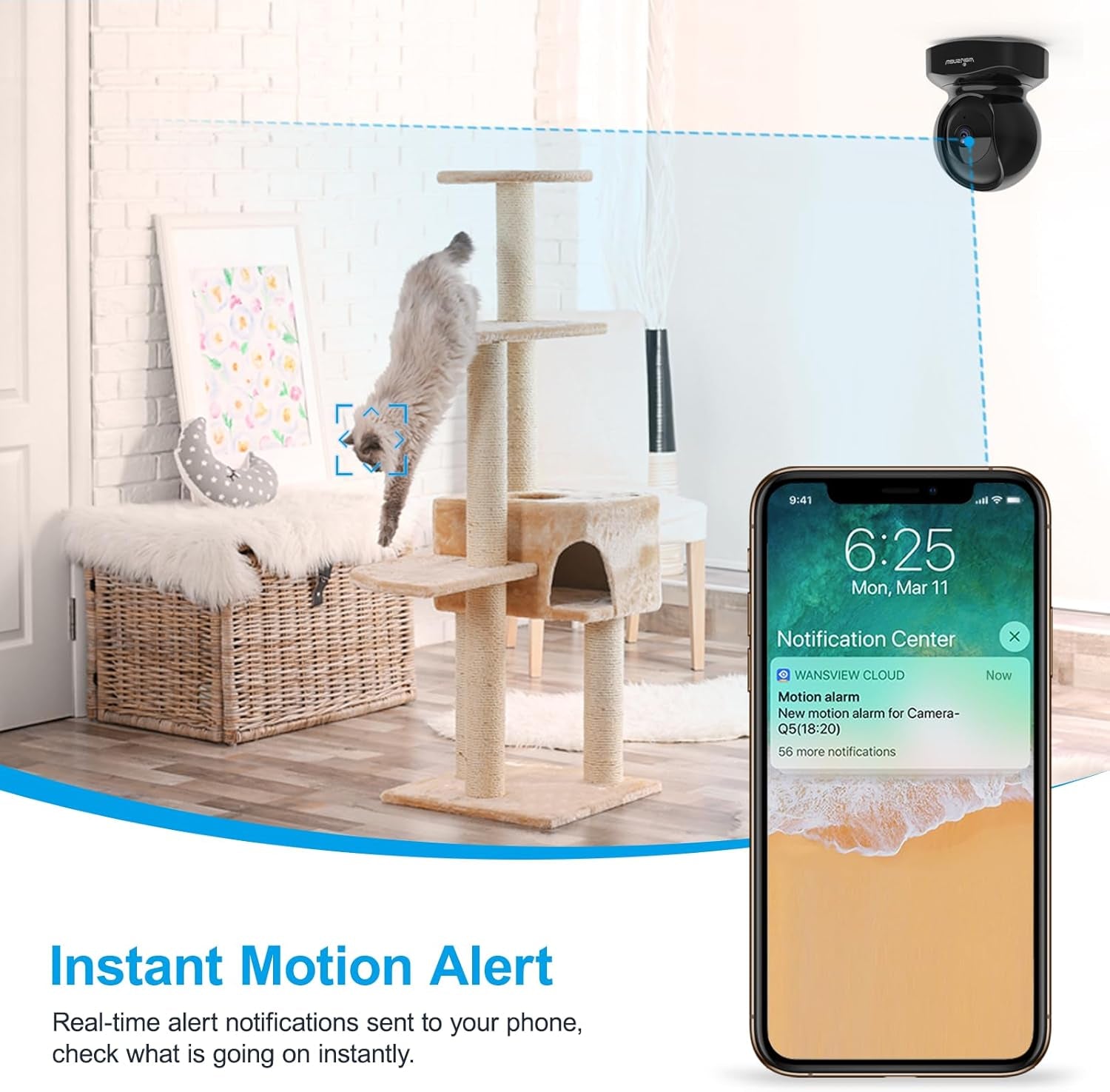Wansview Wireless Security Camera IP Camera 1080P HD Wifi Home Indoor Camera 2