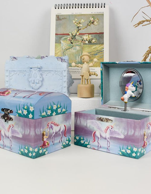 Load image into Gallery viewer, Musical Jewelry Box，Organize，Gift for Girls Children Girlfriend Mom，Room Decor，Ballerinas，Unicorn，Birthday，Valentine&#39;S Day, Thanksgiving, Halloween，Christmas
