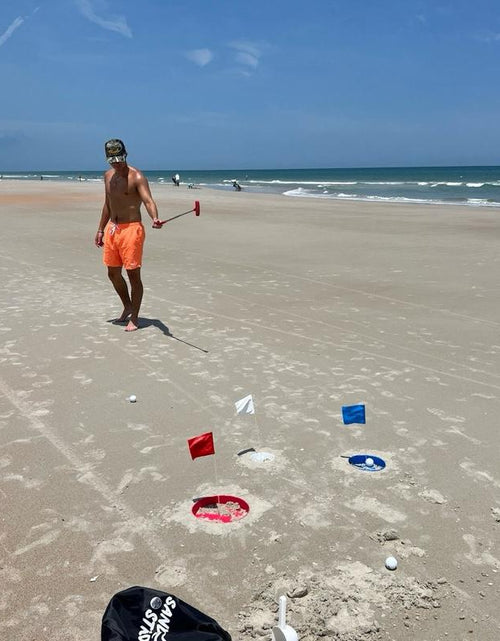 Load image into Gallery viewer, Sand Strokes - Beach Games - Golf - Outdoor Games- Beach Golf Set Indoor
