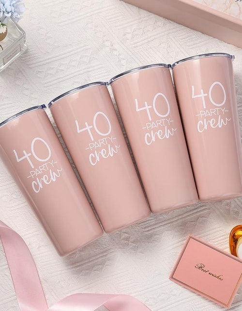 Load image into Gallery viewer, Celebrate 40 Party Crew Tumbler - 4 Pack | 22Oz | Exclusively for 40Th Birthday Party | 40Th Birthday Tumblers | 40Th Birthday Squad Tumblers
