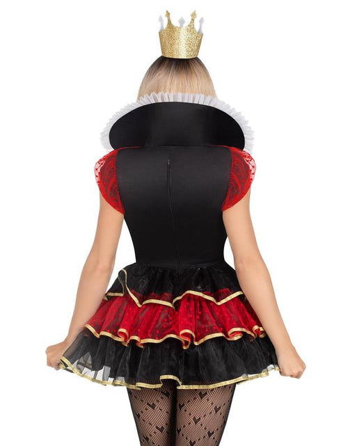 Load image into Gallery viewer, Queen of Hearts Wonderland Halloween Costume Dress
