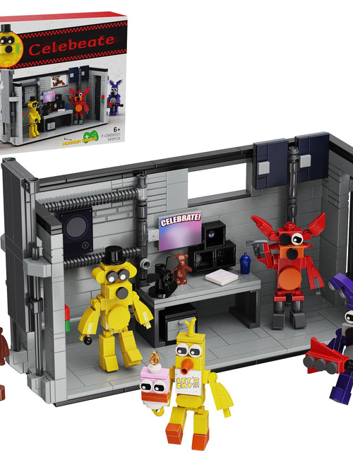 Load image into Gallery viewer, Five Nights Security Room Building SetFazbear Fredy Monster Action Figures Building Kit Toys for 6+(545PCS)

