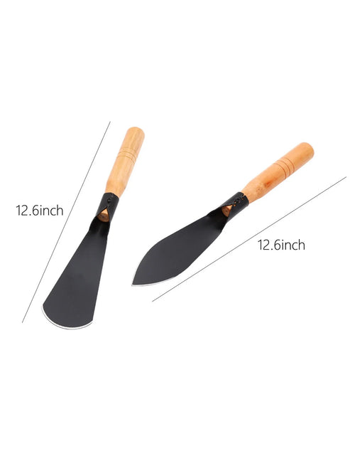 Load image into Gallery viewer, Hand Shovel for Gardening Trowel Garden Tool - 2Pcs Planting Tools Small Garden Rake Ergonomic Hand Edging Shovel Indoor Plants Tools - Gardening Tools Heavy Duty Shovel Garden Tool Set
