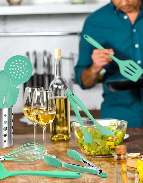 Load image into Gallery viewer, Silicone Kitchen Cooking Utensils Spatula Pasta Cookware Set Cooking Accessories Kitchen Utensils Kitchen Tools Kitchen Gadgets
