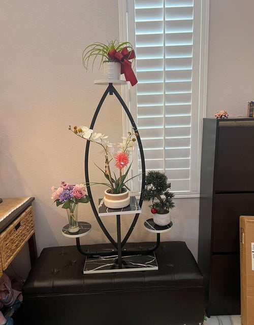 Load image into Gallery viewer, Stylish Lotus Shape Plant Stand Indoor Tall Plant Shelf Metal Tiered Hanging Shelf, Wedding Flower Stands, Indoor Plant Stand, Wedding Decor, Home Decor Organiser Rack
