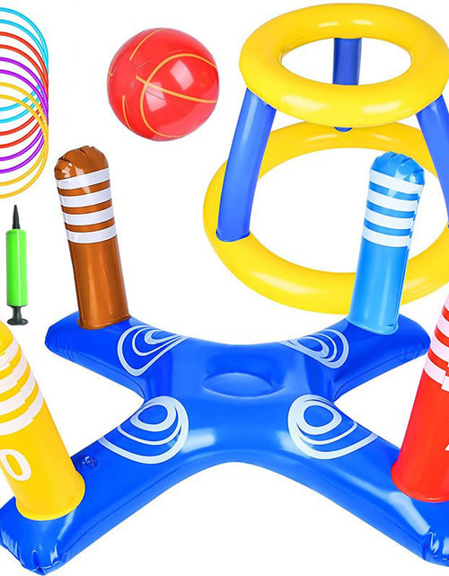 Load image into Gallery viewer, Inflatable Basketball Hoop for Pool Games Outdoors
