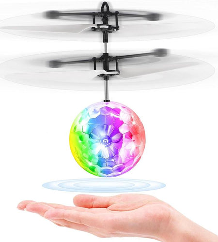 Allaugh Flying Ball Toys, RC Toy for Kids Boys Girls Rechargeable Light up Ball Drone Infrared Induction Helicopter with Remote Controller for Indoor and Outdoor Games