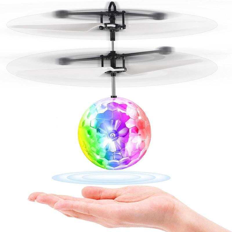 Allaugh Flying Ball Toys, RC Toy for Kids Boys Girls Rechargeable Light up Ball Drone Infrared Induction Helicopter with Remote Controller for Indoor and Outdoor Games