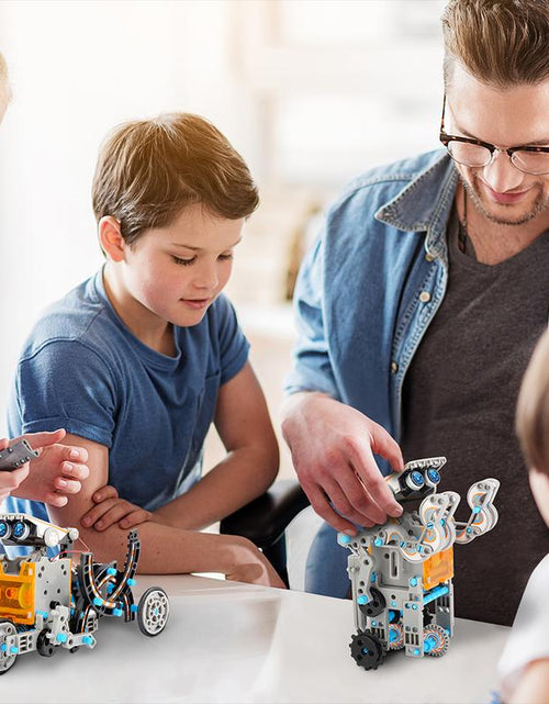 Load image into Gallery viewer, Sillbird STEM 12-In-1 Education Solar Robot Toys -190 Pieces DIY Building Science Experiment Kit for Kids Aged 8-10 and Older,Solar Powered by the Sun
