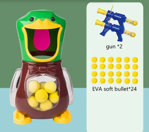 Load image into Gallery viewer, Air Pump Shooting Target Game with Soft Bullet Gun
