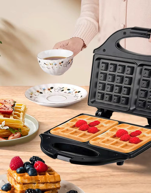 Load image into Gallery viewer, Professional Electric Waffle Maker Cooking Kitchen Appliances Multifunction Breakfast Waffles Machine Non-Stick Iron Pan
