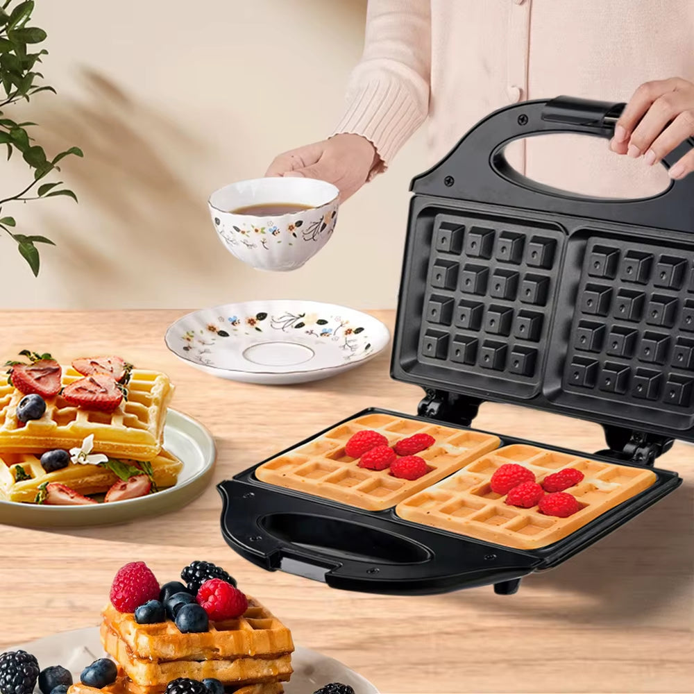 Professional Electric Waffle Maker Cooking Kitchen Appliances Multifunction Breakfast Waffles Machine Non-Stick Iron Pan