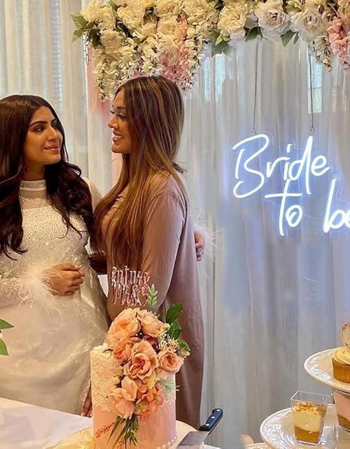 Load image into Gallery viewer, Bride to Be Neon Sign White LED Neon Lights for Bridal Shower Decor Bachelorette Engagement Party Bride to Be Sign for Wedding Neon Light Wall Decor
