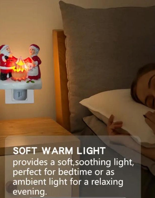 Load image into Gallery viewer, SANTA and MRS. CLAUS CAMPFIRE NIGHTLIGHT
