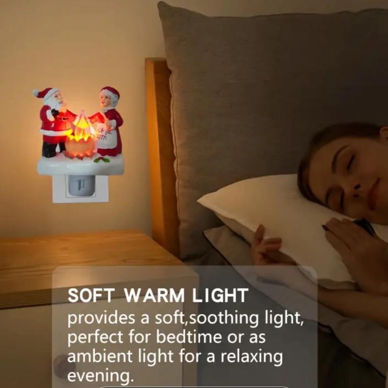 SANTA and MRS. CLAUS CAMPFIRE NIGHTLIGHT