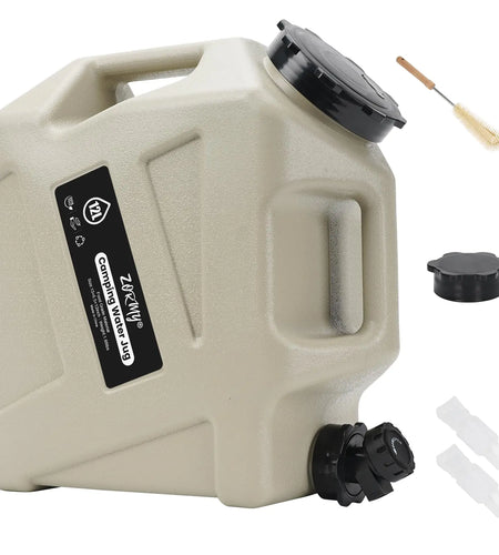 ZORMY 3.2 Gallon Camping Water Container with Spigot Camping Water Jug Portable Water Storage Container BPA Free Large Emergency Water Storage for Camping Vehicle Car Outdoor Hiking Picnic