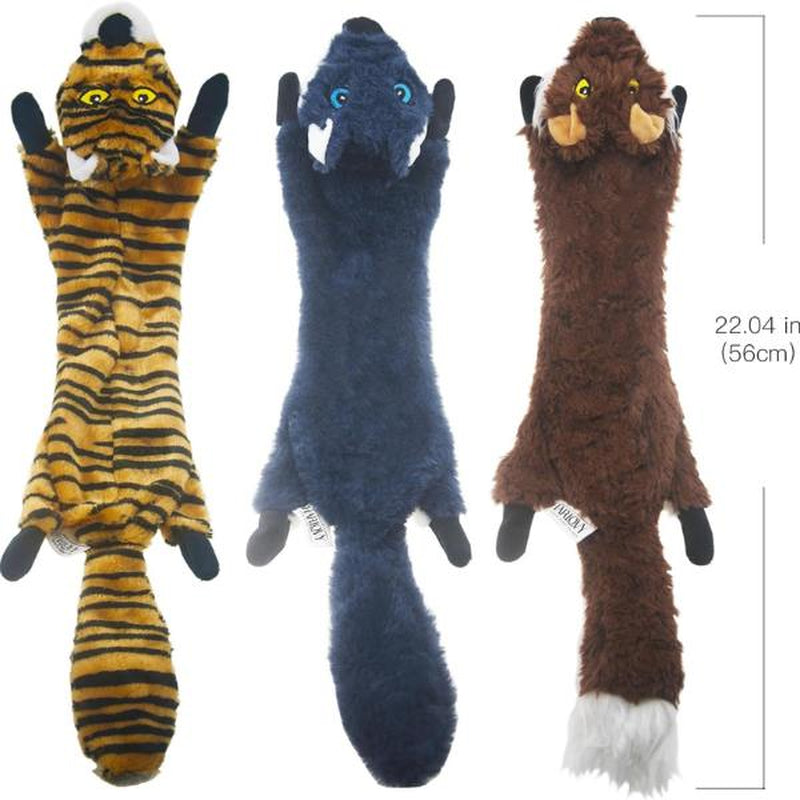 Dog Squeaky Toys 5 Pack, Pet Toys Crinkle Dog Toy No Stuffing Animals Dog Plush Chew for Large Dogs and Medium Dogs Squeeky